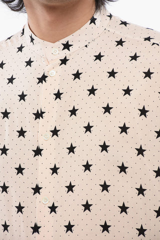Mandarin Collar STAR Viscose Shirt