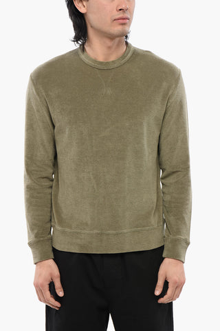 Terry Cotton Crewneck Sweatshirt