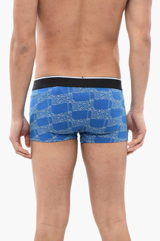Stretch Cotton Boxer with All-Over Logo