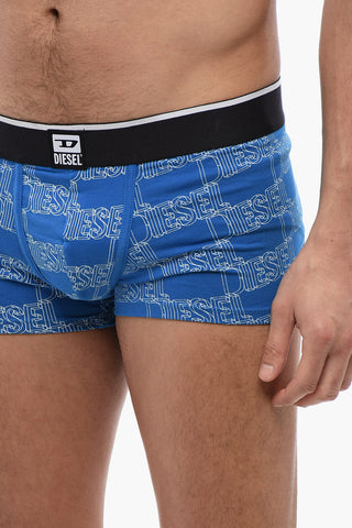 Stretch Cotton Boxer with All-Over Logo