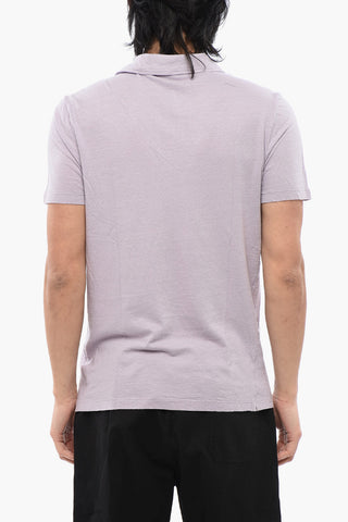 Linen Blend Polo With Breast Pocket