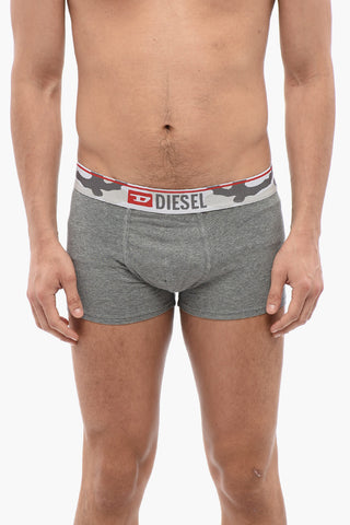 Stretch Cotton Boxer with Camouflage Elastic Band