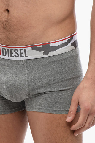Stretch Cotton Boxer with Camouflage Elastic Band