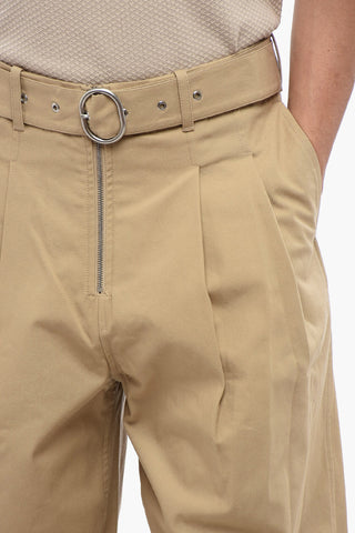 Double-pleated Baggy Fit Cotton Pants