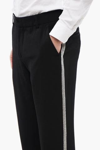 Viscose Chinos with Crystal Side Stripes