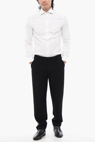 Viscose Chinos with Crystal Side Stripes