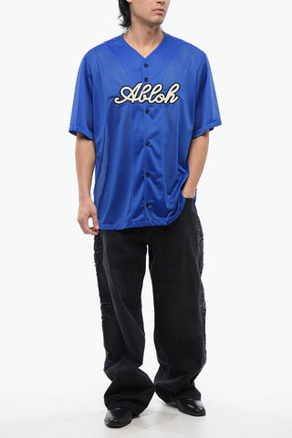 Camicia in Mesh BASEBALL con Ricamo Frontale