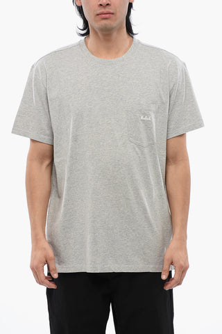 T-shirt Con Taschino E Logo Ricamato