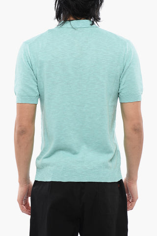 Polo In Maglia Di Cotone Melange