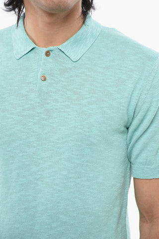 Polo In Maglia Di Cotone Melange