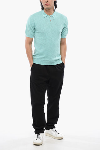 Polo In Maglia Di Cotone Melange