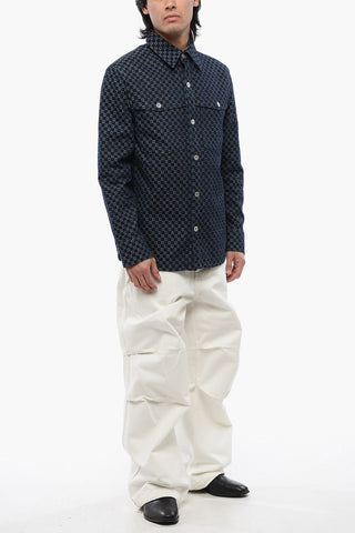 Monogram Denim Saharan Overshirt