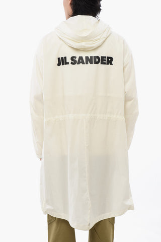 Cotton Trench with Printed Logo