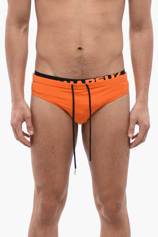 Costume da Bagno Slip con Elastico Logato 
