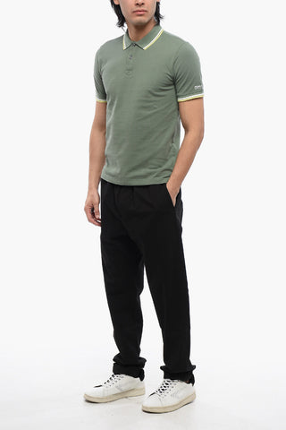 PENNY-RICH Embroidered Cotton Piqué Polo