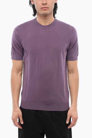 T-shirt In Maglia Di Cotone