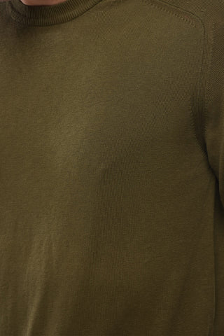 Maglia Girocollo In Misto Lino