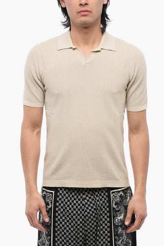 Knitted Short Sleeved Polo