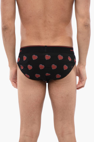 Set 3 Paia di Slip in Cotone Stretch con Banda Elastica Logata