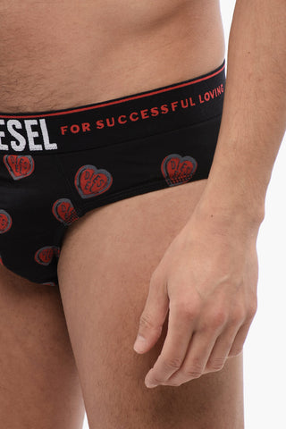 Set 3 Paia di Slip in Cotone Stretch con Banda Elastica Logata