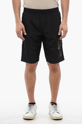 Embossed Lamè Logo SURFER Nylon Shorts
