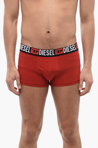 Set 3 Pairs of Stretch Cotton Boxers with Logoed Elastic Band