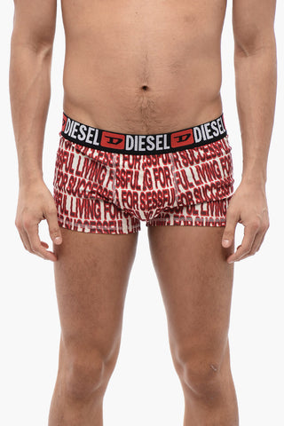 Set 3 Pairs of Stretch Cotton Boxers with Logoed Elastic Band