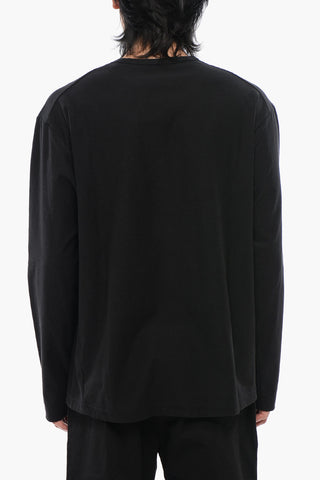 Long Sleeved T-shirt With Tone-On-Tone Logo
