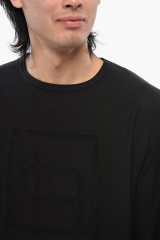 Long Sleeved T-shirt With Tone-On-Tone Logo
