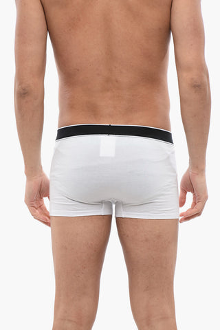 Set of 2 Stretch Cotton Boxer with Logoed Elastic Band