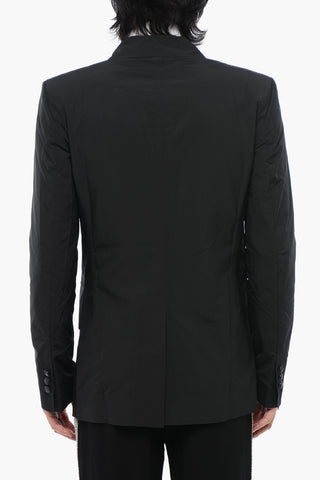MAINLAB Blazer Doppiopetto in Nylon con Tache a Toppa