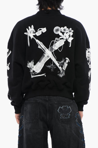 SCAN ARR OVER CREWNECK BLACK GREY