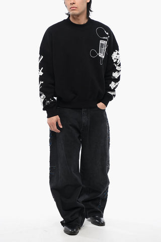 SCAN ARR OVER CREWNECK BLACK GREY