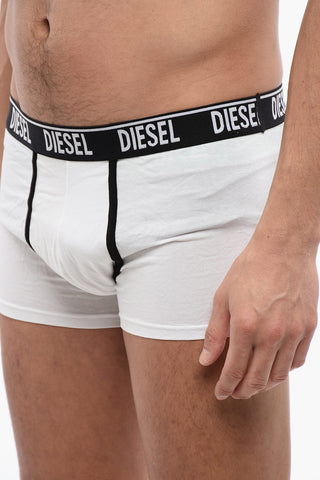 Set of 2 Stretch Cotton Boxer with Logoed Elastic Band