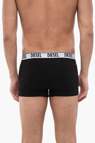 Set of 2 Stretch Cotton Boxer with Logoed Elastic Band