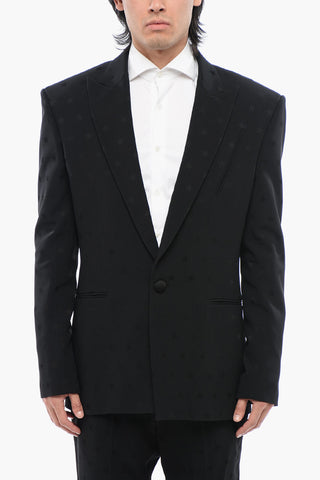 Single-breasted STAR Blazer with Peak Lapel