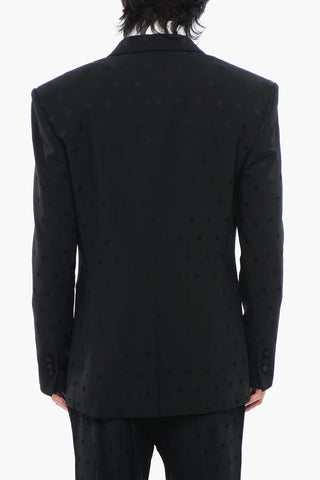 Single-breasted STAR Blazer with Peak Lapel