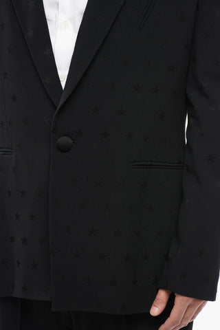 Single-breasted STAR Blazer with Peak Lapel