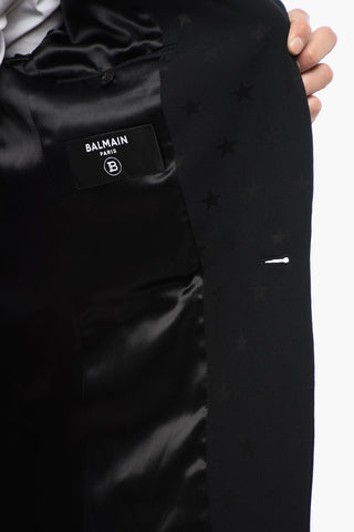 Single-breasted STAR Blazer with Peak Lapel