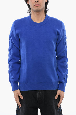 Crewneck Pullover With Embossed Details