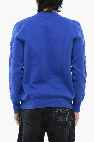 Crewneck Pullover With Embossed Details
