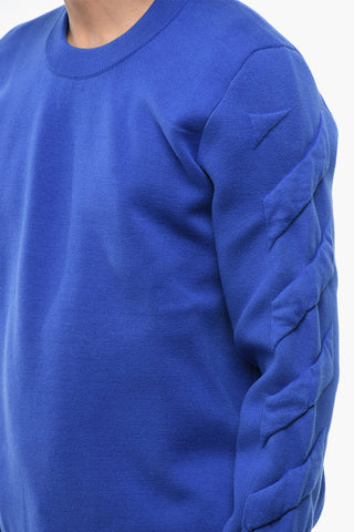 Crewneck Pullover With Embossed Details