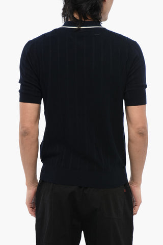 Cotton Short Sleeved Polo With Contrasting Edges