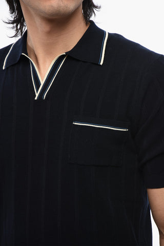 Cotton Short Sleeved Polo With Contrasting Edges
