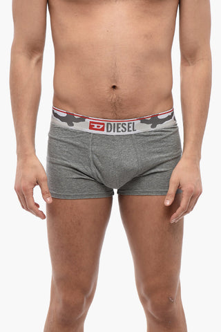 Set 2 Boxer in Cotone Stretch con Banda Elastica Logata