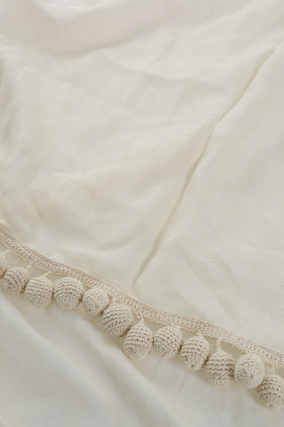 Wool Blend FUMANA Scarf With Embroidery