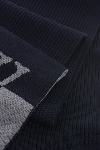 Two-Tone Virgin-Wool Scarf With Fringes