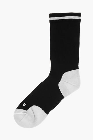 EA7 EMPORIO Cotton Blend Tennis Pro Socks with Contrasting Details
