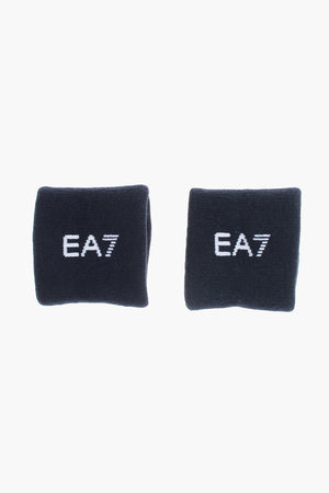 EA7 EMPORIO Solid Color Wristbands with Embroidered Logo