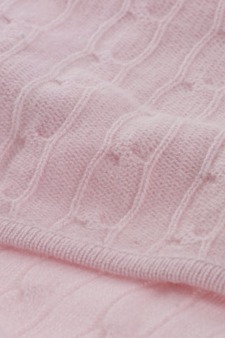 Coperta in Cashmere a Trecce
